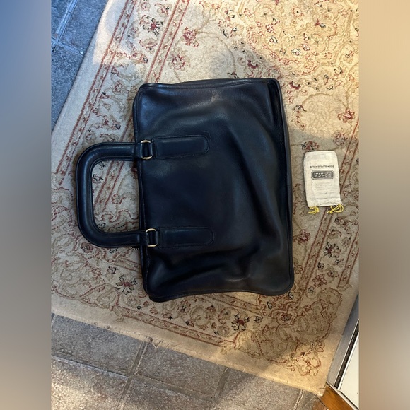 Coach Briefcase Bag Unisex Vintage Coach Black Leather - RARE & VALUABLE! - Picture 7 of 15